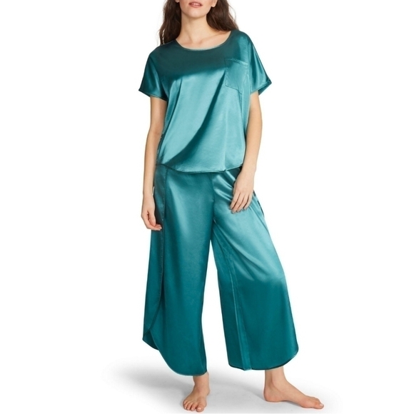 SATIN 2 piece pajama/lounge set NWT - Picture 1 of 4
